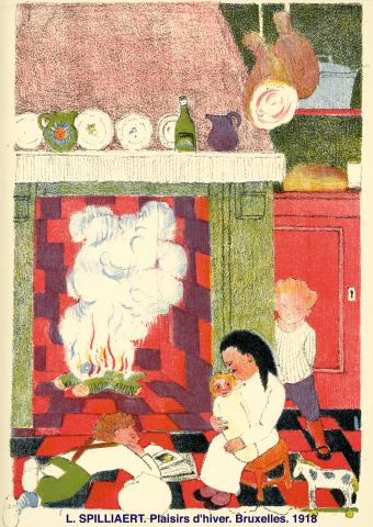 L. SPILLIAERT. Plaisirs d'hiver. Bruxelles.1918